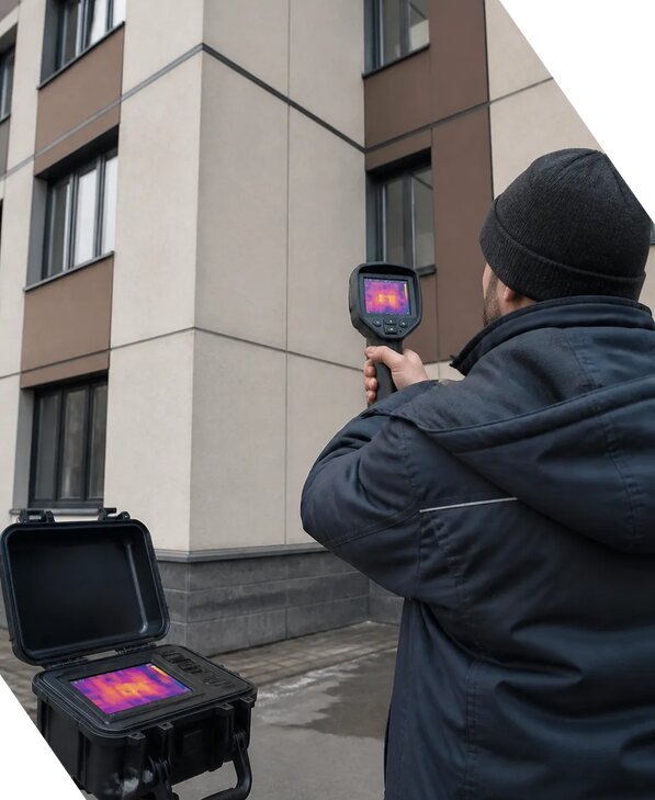 Тепловизионное обследование зданий и сооружений в Холмске